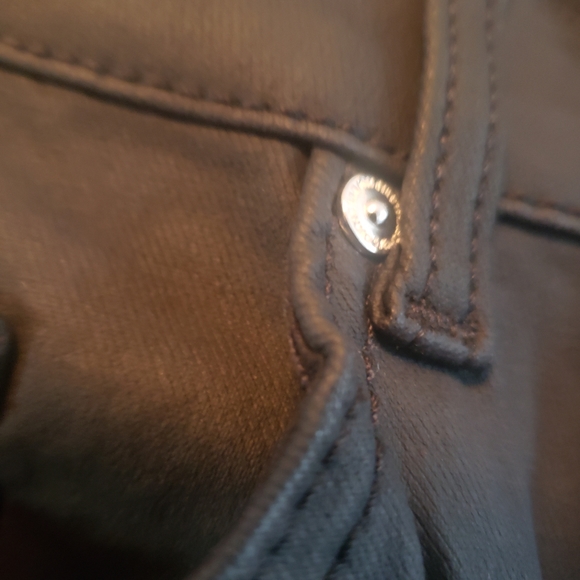 MNG high rise, black, waxed, skinny jeans - Picture 4 of 5